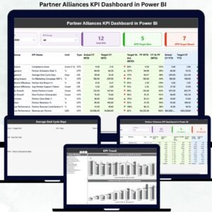 Partner Alliances KPI Dashboard in Power BI