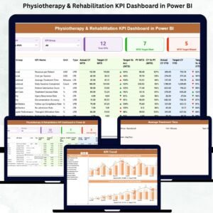 Physiotherapy & Rehabilitation KPI Dashboard in Power BI