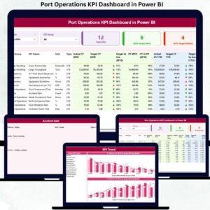 Port Operations KPI Dashboard in Power BI