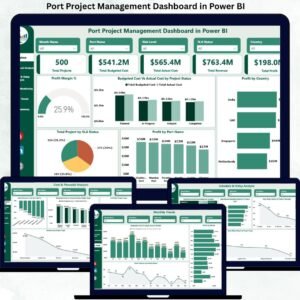 Port Project Management Dashboard in Power BI