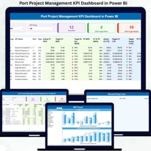 Port Project Management KPI Dashboard in Power BI