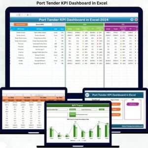 Port Tender KPI Dashboard in Excel