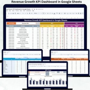 Revenue Growth KPI Dashboard in Google Sheets