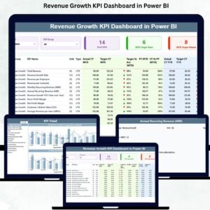 Revenue Growth KPI Dashboard in Power BI