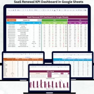 SaaS Renewal KPI Dashboard in Google Sheets