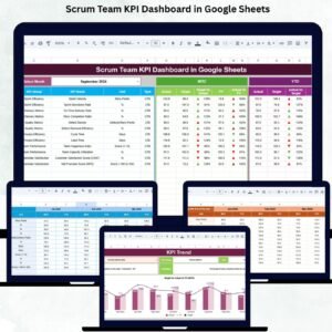 Scrum Team KPI Dashboard in Google Sheets