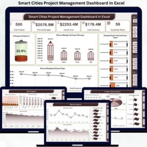 Smart Cities Project Management Dashboard in Excel