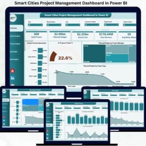 Smart Cities Project Management Dashboard in Power BI