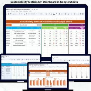 Sustainability Metrics KPI Dashboard in Google Sheets