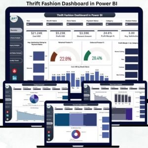 Thrift Fashion Dashboard in Power BI