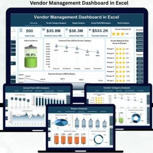 Vendor Management Dashboard in Excel