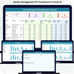Vendor Management KPI Dashboard in Power BI