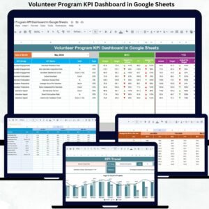 Volunteer Program KPI Dashboard in Google Sheets