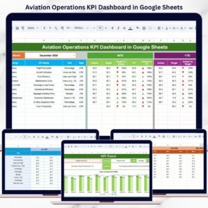 Aviation Operations KPI Dashboard in Google Sheets