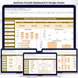 Business Growth Dashboard in Google sheets