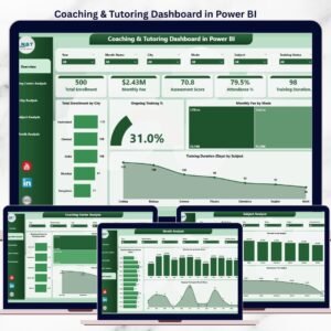 Coaching & Tutoring Dashboard in Power BI