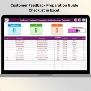 Customer Feedback Preparation Guide Checklist in Excel