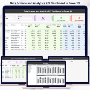 Data Science and Analytics KPI Dashboard in Power BI