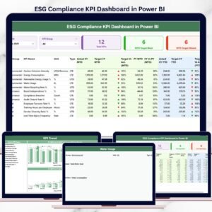 ESG Compliance KPI Dashboard in Power BI