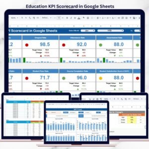 Education KPI Scorecard in Google Sheets
