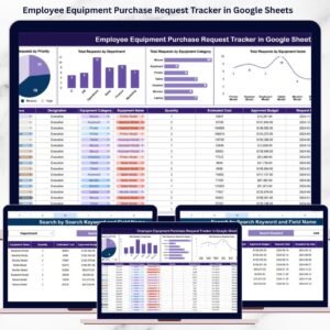 Employee Equipment Purchase Request Tracker in Google Sheets