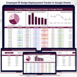 Employee ID Badge Replacement Tracker in Google Sheets