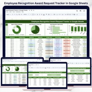 Employee Recognition Award Request Tracker in Google Sheets