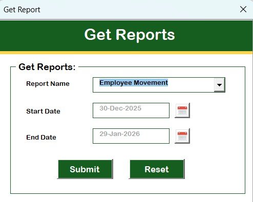 Employee Transfer and Movement Management System V1.0 in Excel VBA - Image 7