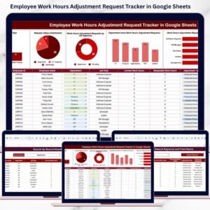 Employee Work Hours Adjustment Request Tracker in Google Sheets