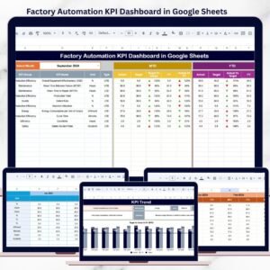 Factory Automation KPI Dashboard in Google Sheets