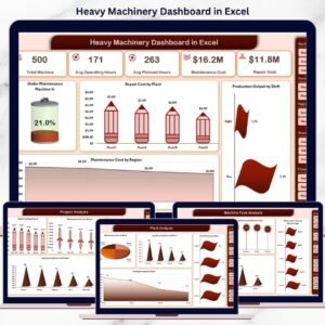 Heavy Machinery Dashboard in Excel