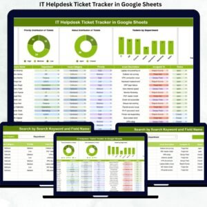 IT Helpdesk Ticket Tracker in Google Sheets