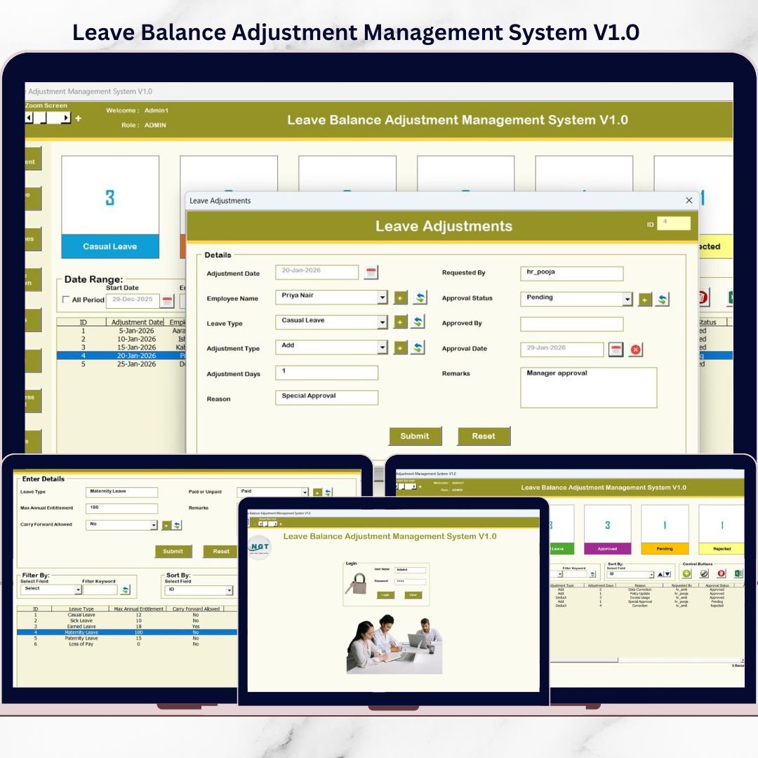 Leave Balance Adjustment Management System V1.0