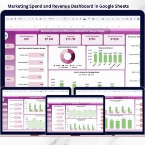 Marketing Spend and Revenue Dashboard in Google Sheets