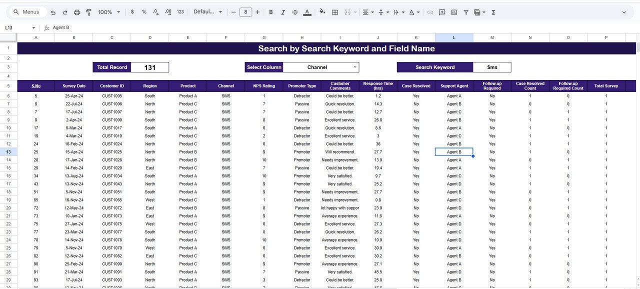 NPS Dashboard in Google Sheets - Image 7