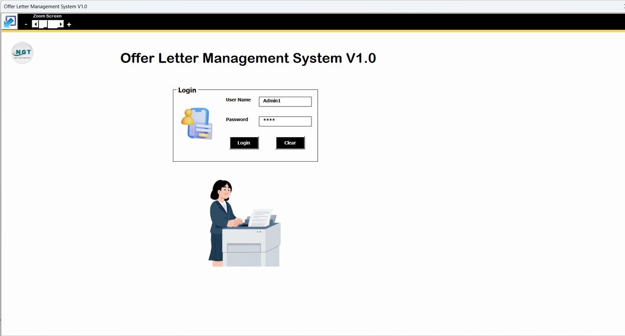 Offer Letter Management System V1.0 in Excel VBA - Image 2