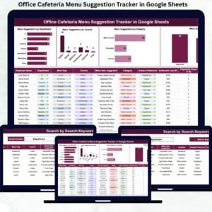 Office Cafeteria Menu Suggestion Tracker in Google Sheets