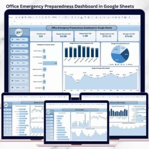 Office Emergency Preparedness Dashboard in Google Sheets