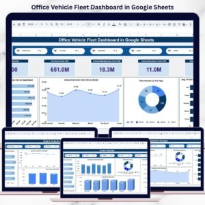 Office Vehicle Fleet Dashboard in Google Sheets