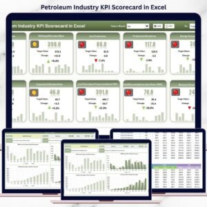 Petroleum Industry KPI Scorecard in Excel