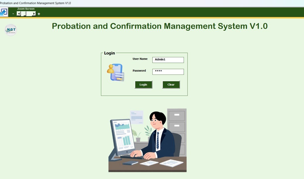 Probation and Confirmation Management System V1.0 in Excel VBA - Image 3