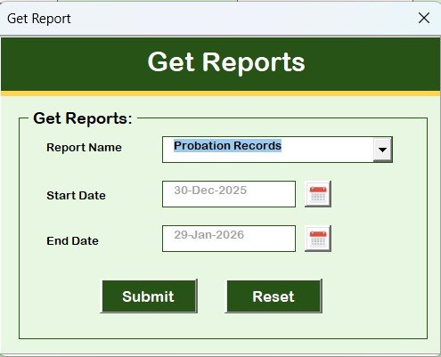 Probation and Confirmation Management System V1.0 in Excel VBA - Image 10
