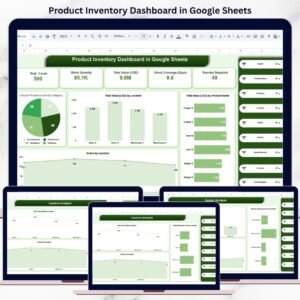 Product Inventory Dashboard in Google Sheets