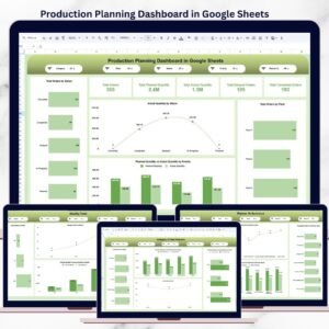 Production Planning Dashboard in Google Sheets