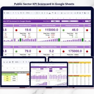 Public Sector KPI Scorecard In Google Sheets