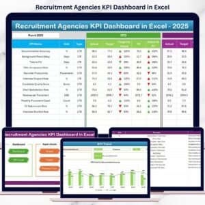 Recruitment Agencies KPI Dashboard in Excel