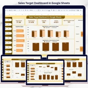 Sales Target Dashboard in Google Sheets