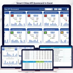 Smart Cities KPI Scorecard in Excel