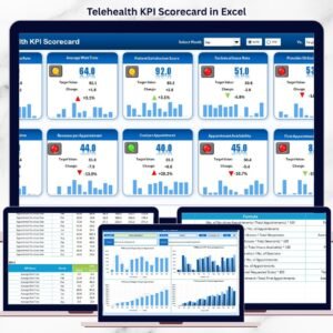 Telehealth KPI Scorecard in Excel