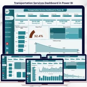 Transportation Services Dashboard in Power BI